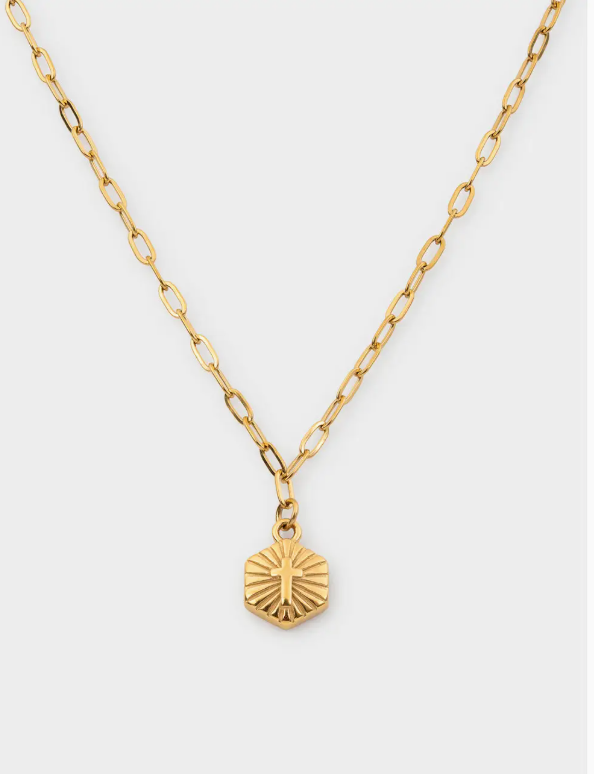 Cross Necklace ( Gold )