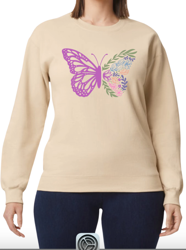 Butterfly Crew Unisex Sweatshirt