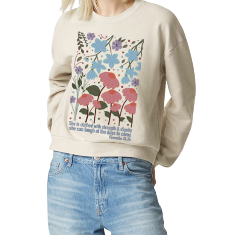 Cropped Ladies Sweatshirt